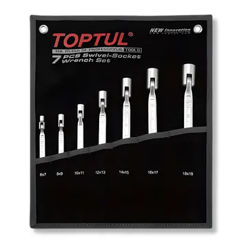 Juego De Dados Con Bisagra Toptul